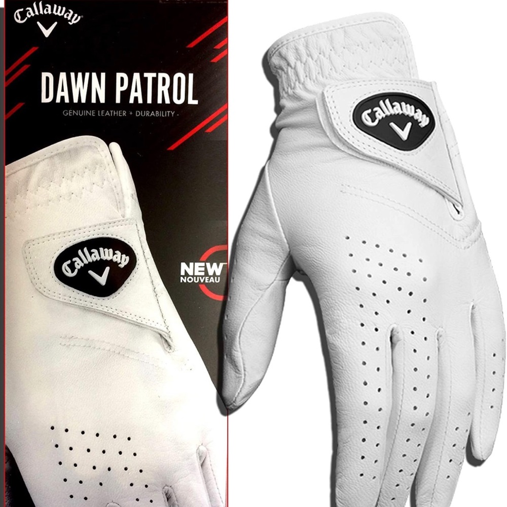 Callaway Dawn Patrol Glove Men's New Leather Left Hand White